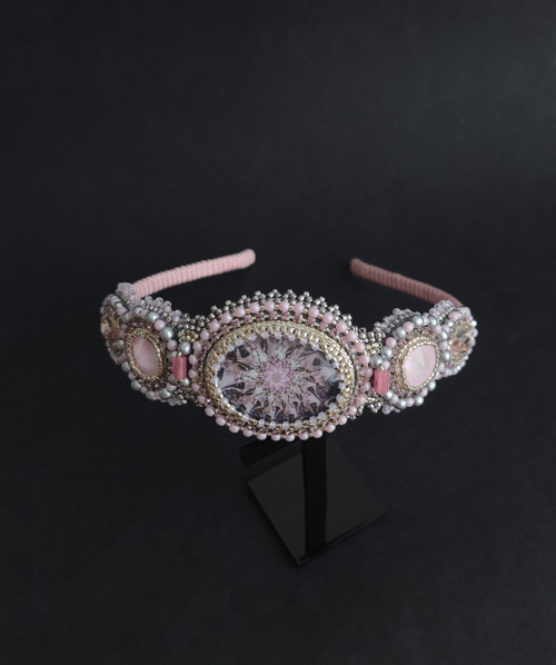 ELENTARI-Beaded Embroidery čelenka