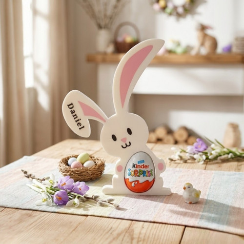 Zajíček na Kinder vajíčko se jménem - Bílý