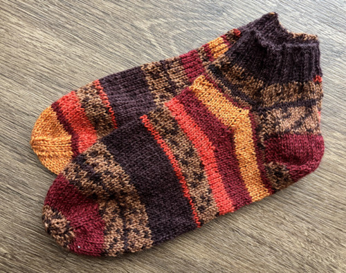 Ručně pletené nízké ponožky vel. 39-40