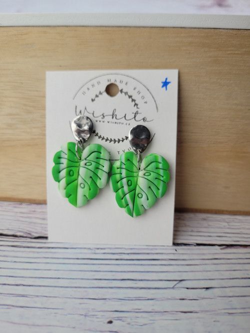 Náušnice Monstera plant vol. 1