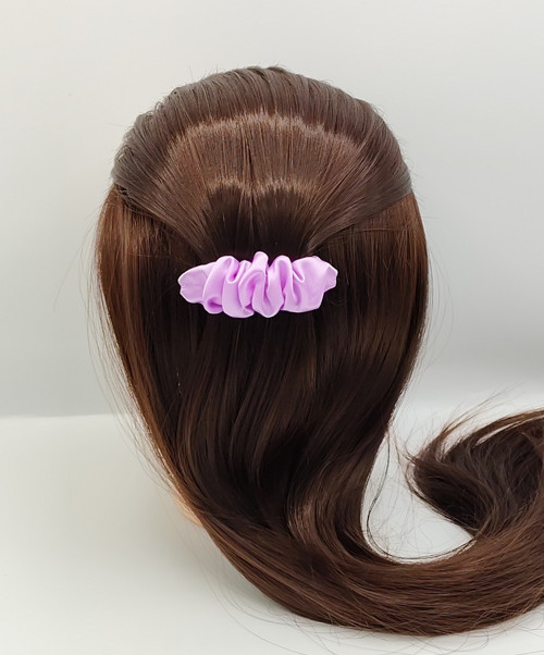 Spona do vlasů scrunchie sv. fialová 8 cm