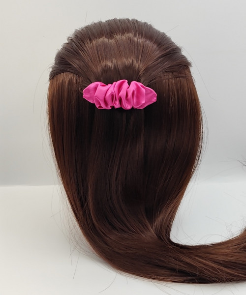 Spona do vlasů scrunchie fuchsiová 8 cm