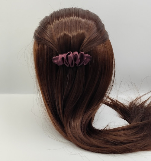 Spona do vlasů scrunchie vínová 8 cm