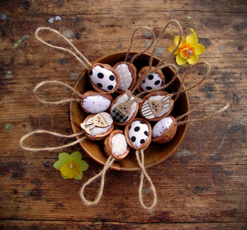 SADA velikonočních ozdob "vajíčka"- zajíčci