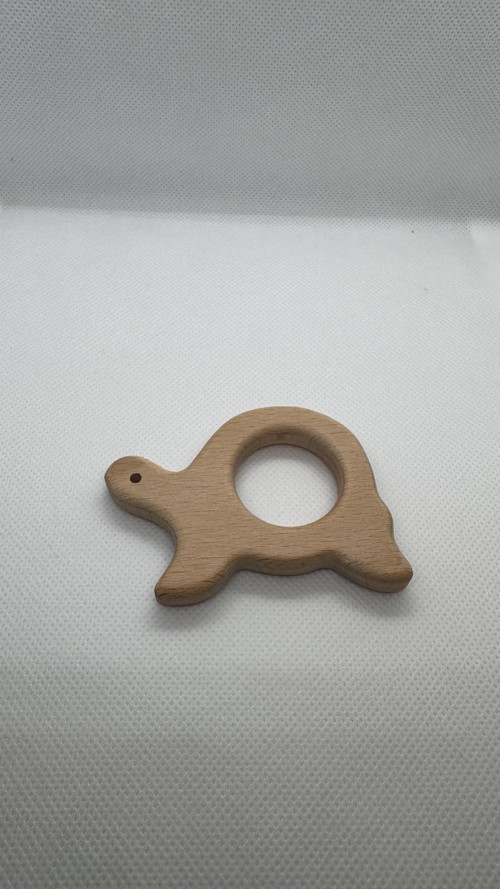 Dřevěné kousátko želva 7cm
