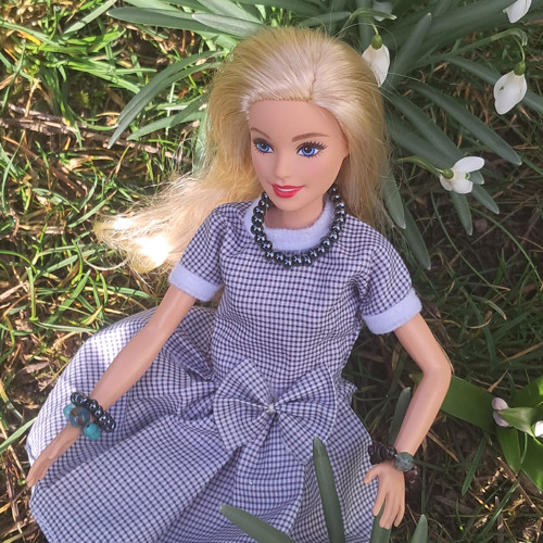 Náramky a náhrdelník pro Barbie včetně doplňků