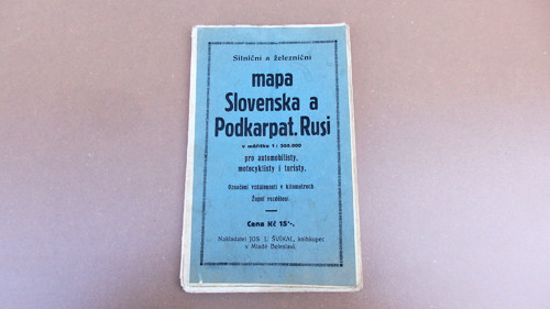 Mapa Slovenska a Podkarpat. Rusi — foto 1