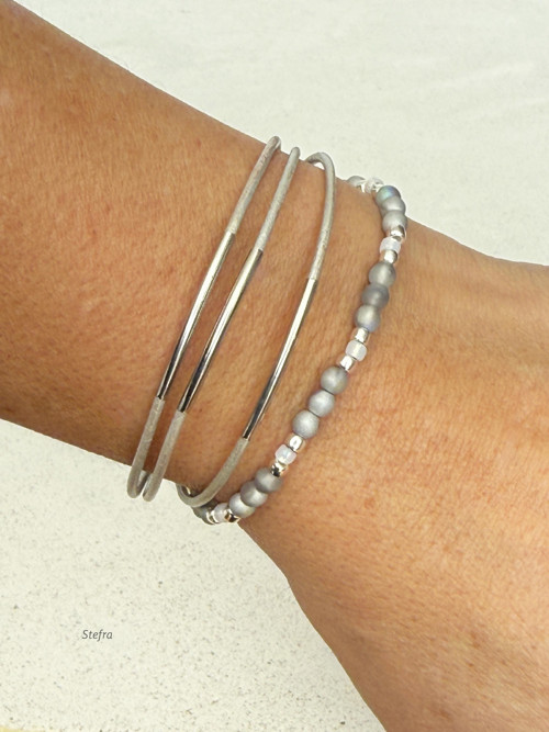 Chic in silver - sada náramků