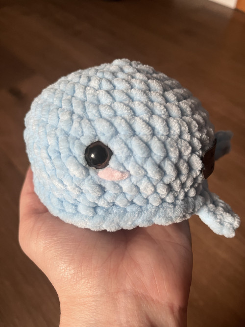 Háčkovaná mini velrybka