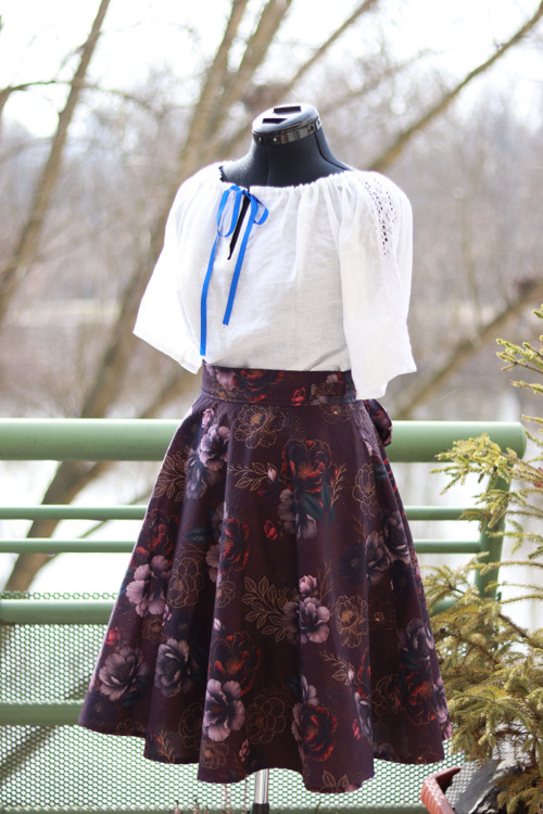 Zavinovací sukně, purpurová