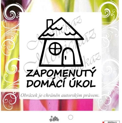 Zapomenutý domácí úkol 1331. Razítko.