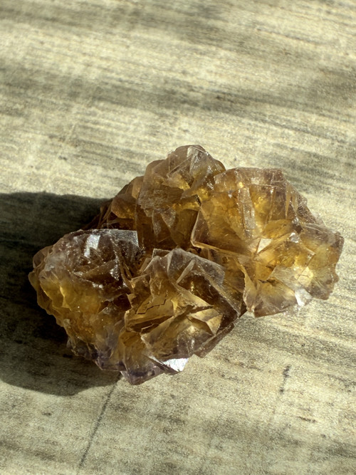 FLUORIT medový- výstavní minerál, Namibie 7B