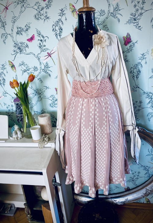 Sukně vintage plisé — foto 1