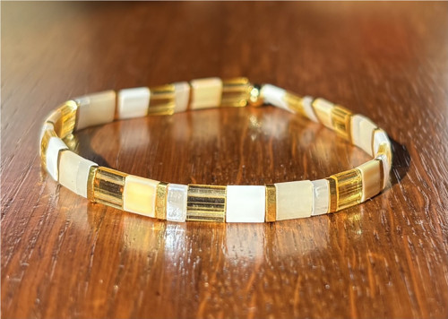 Miyuki naramek gold