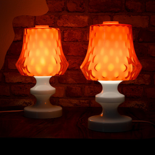 Skleněná stolní lampa Tabery