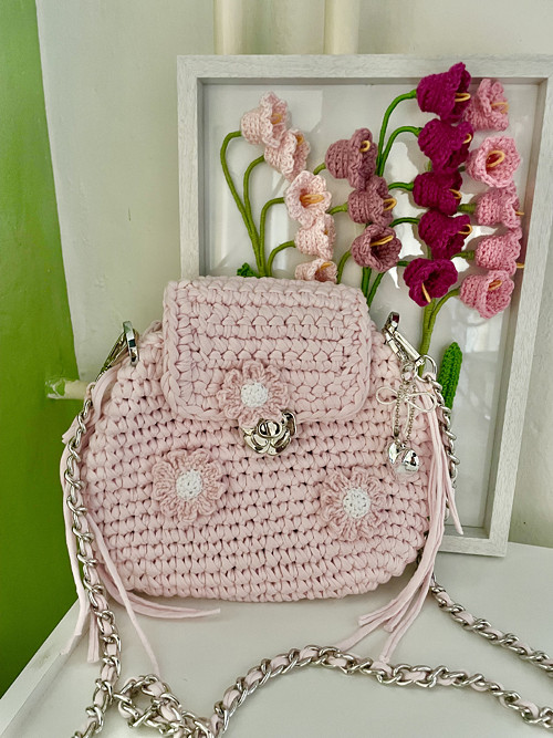 Háčkovaná kabelka crossbody