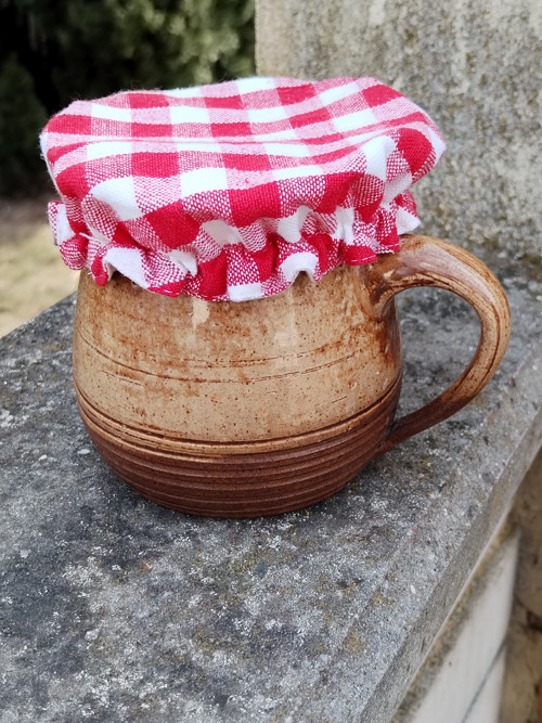Čepec na hrníček /zavařovací sklenici