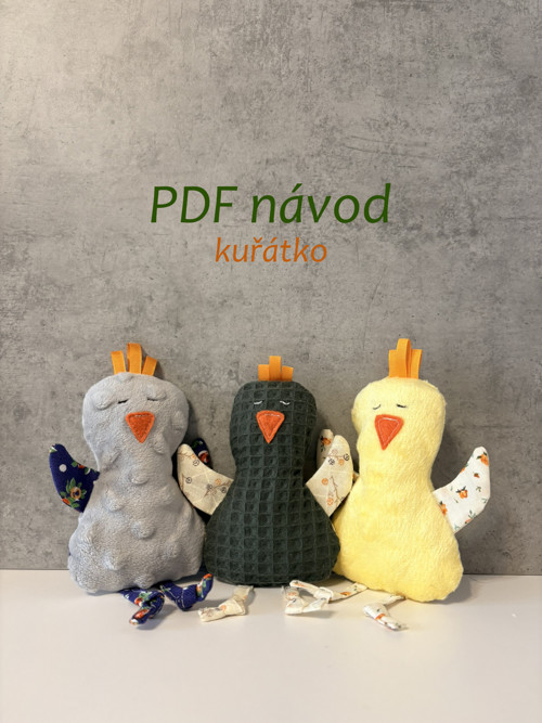 Jarní kuřátko plyšáček - PDF návod