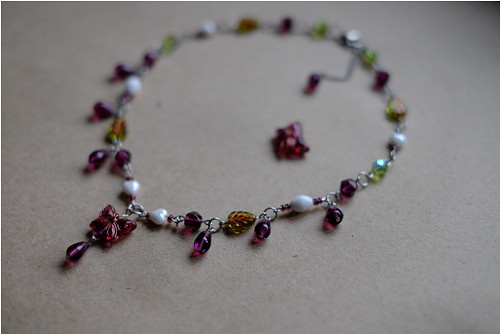 Fialová mlha - náhrdelník (Violet mist - necklace)