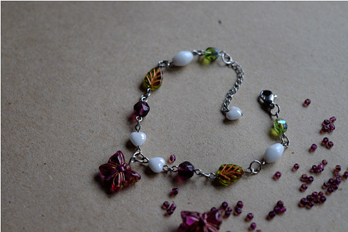 Fialová mlha - náramek (Violet mist - bracelet)