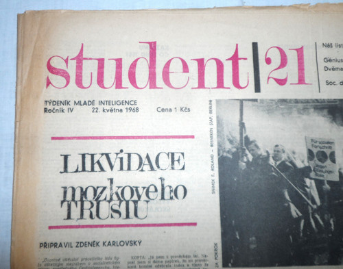 NOVINY Student, č. 21 • 22. května 1968