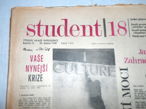 NOVINY Student, č. 18 • 30. dubna 1968