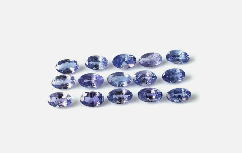 Sada 5 ks Tanzanit Tanzánia 5,0x3,0 mm