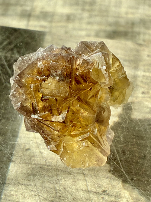 FLUORIT medový- výstavní minerál, Namibie 8A