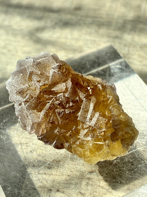 FLUORIT medový- výstavní minerál, Namibie 9A
