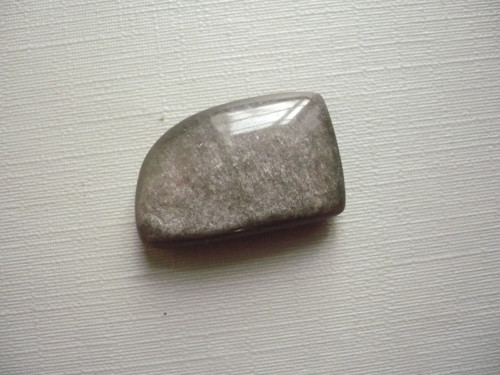 Kabošon - obsidián stříbrný 24 mm, č.29f
