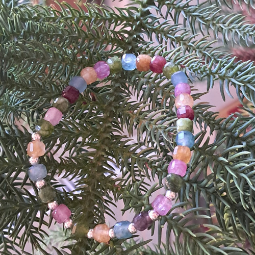 Turmalín multicolor kostičky