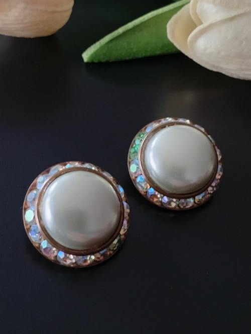 Krásné vintage náušnice-klipsy, 60-léta