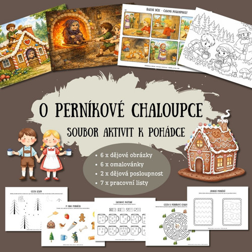 O perníkové chaloupce-soubor aktivit (PDF k tisku)