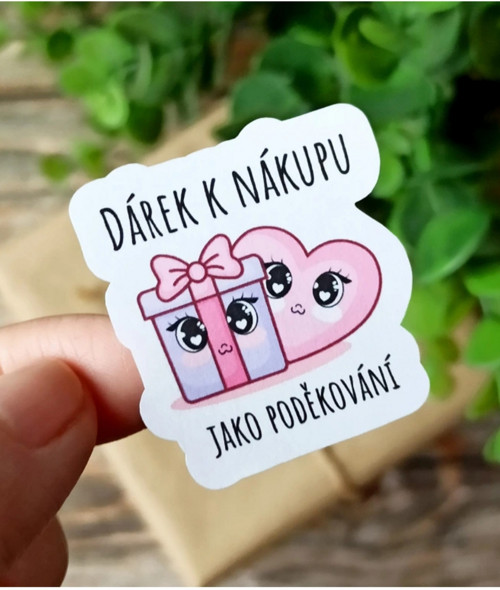 Samolepky veselé Dárek