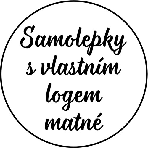 Samolepky s Vaším logem kruh 4 cm