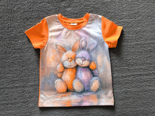Tričko s panelem krátký rukáv vel. 98