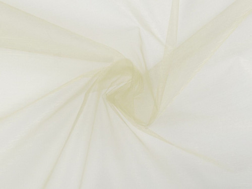 Zbytek!!! Organza šíře 150 cm (45cm) - krémová