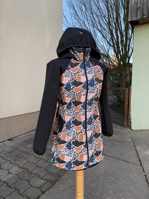 Sofshellový kabát-parka