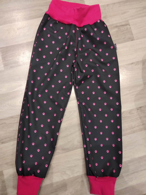 Letní softshellové kalhoty kočičí tlapky
