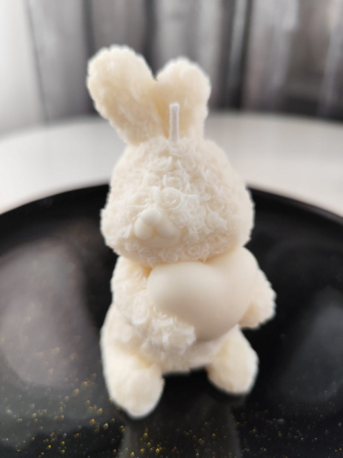 Candle Bunny Rose NH