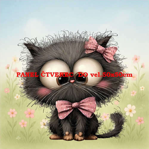 Bavlněný panel 40x40 cm - skladem — foto 1