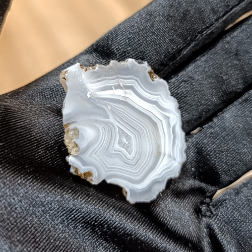 Achát, ID 5591, 38x32 mm - surový