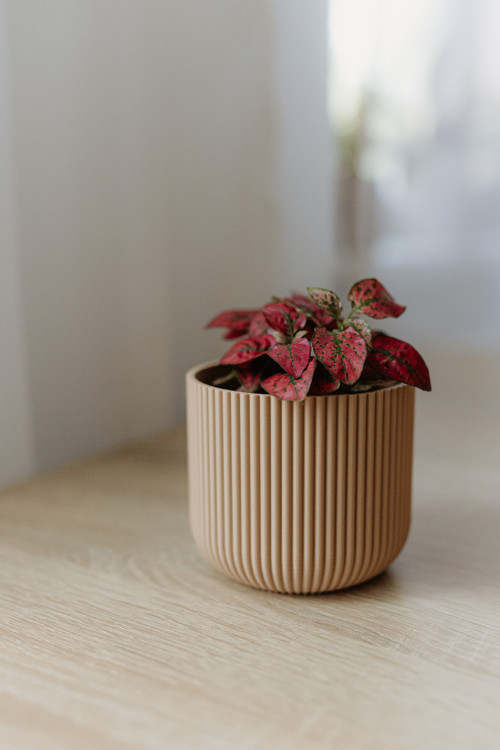 Obal na květináč Bear | ⌀ 8,5 cm | Latte