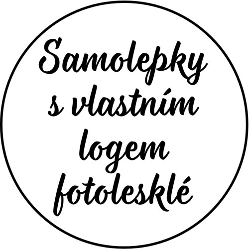 Samolepky s Vaším logem fotolesklé kruh 4 cm