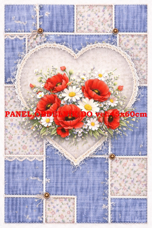 Bavlněný panel 17x25 cm - skl​adem
