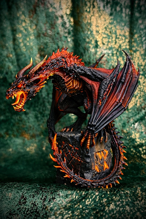 Fantasy drak (cca 12 cm) - nebarvený