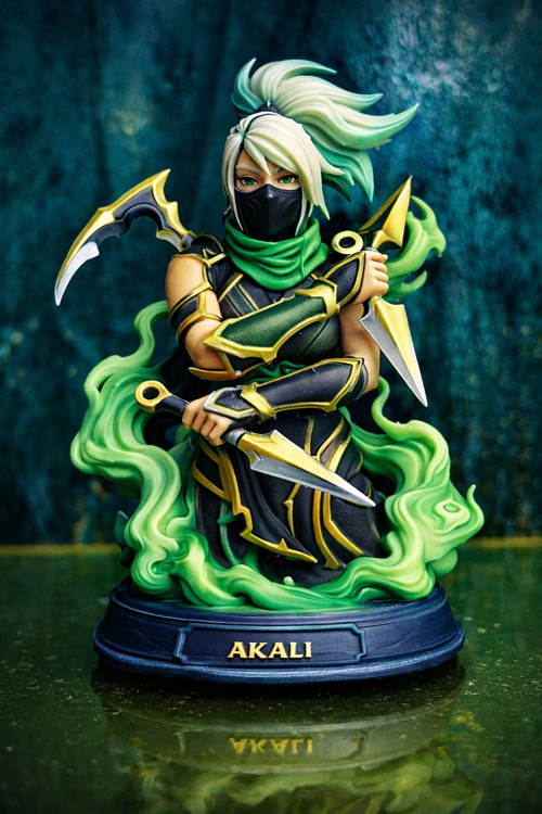 Akali (League of Legends) 12cm - nebarvená