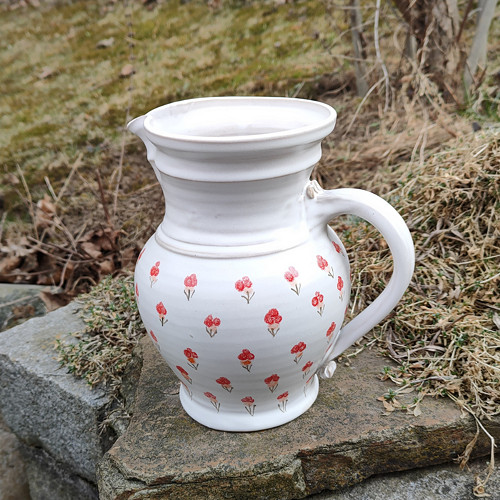Džbán červené kytky 1,5 l