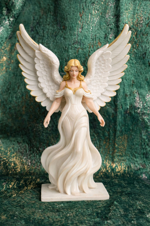 Resinová figurka – Anděl 12cm - nebarvená