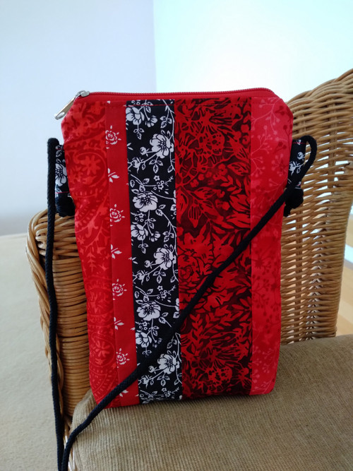 Crossbody 68 Červená a černá 4